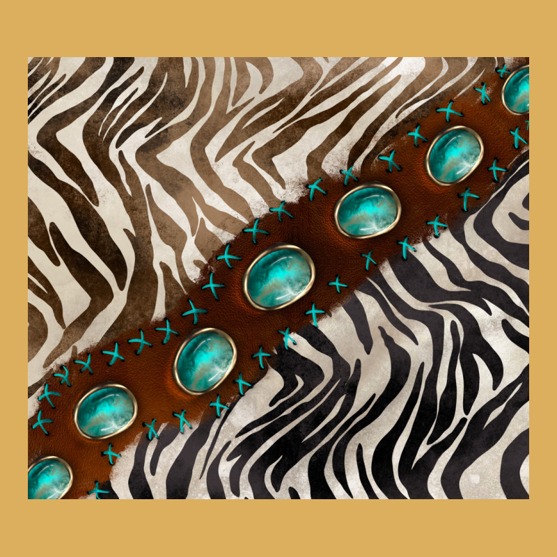 Zebra Gemstone Leather Premium Hoodie by BarkalooDesign | Teevron