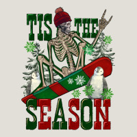 Tis The Season Skeleton Snowboard Heavy Core Tee | Teevron