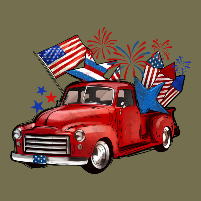 American Truck 4th Of July Vintage Hoodie by BarkalooDesign | Teevron