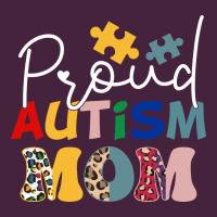 Proud Autism Mom Leopard Pattern Design Autism Awa Premium Tee | Teevron