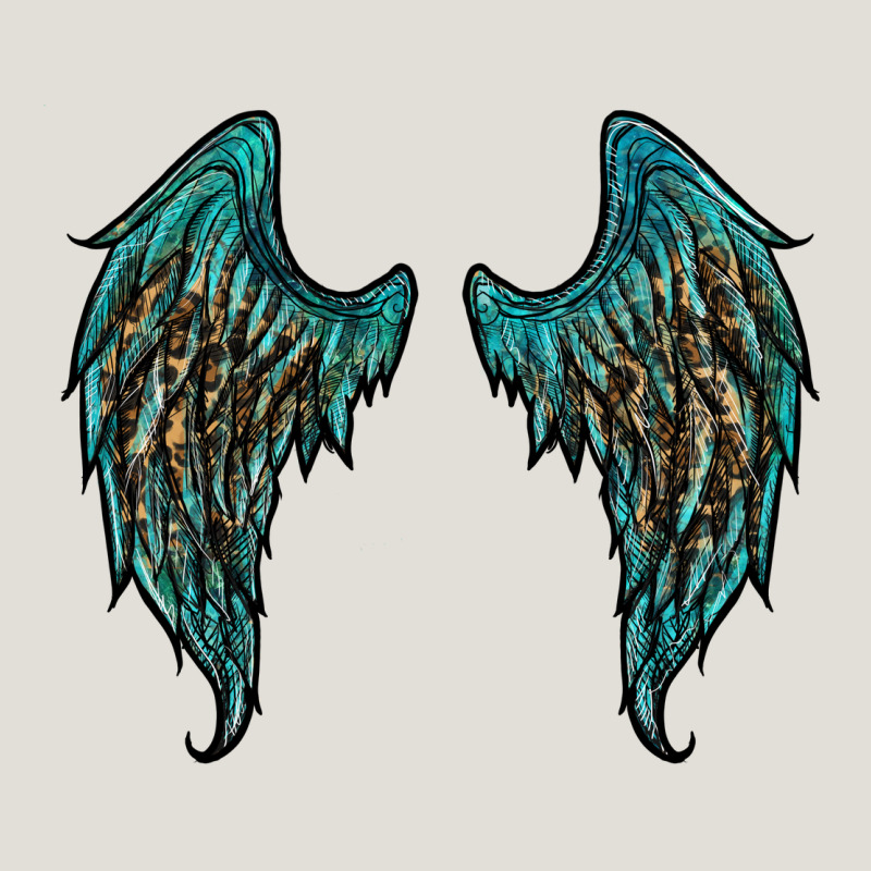 Turquoise Leopard Wings Heavy Core Tee by RanaPortraitStore | Teevron