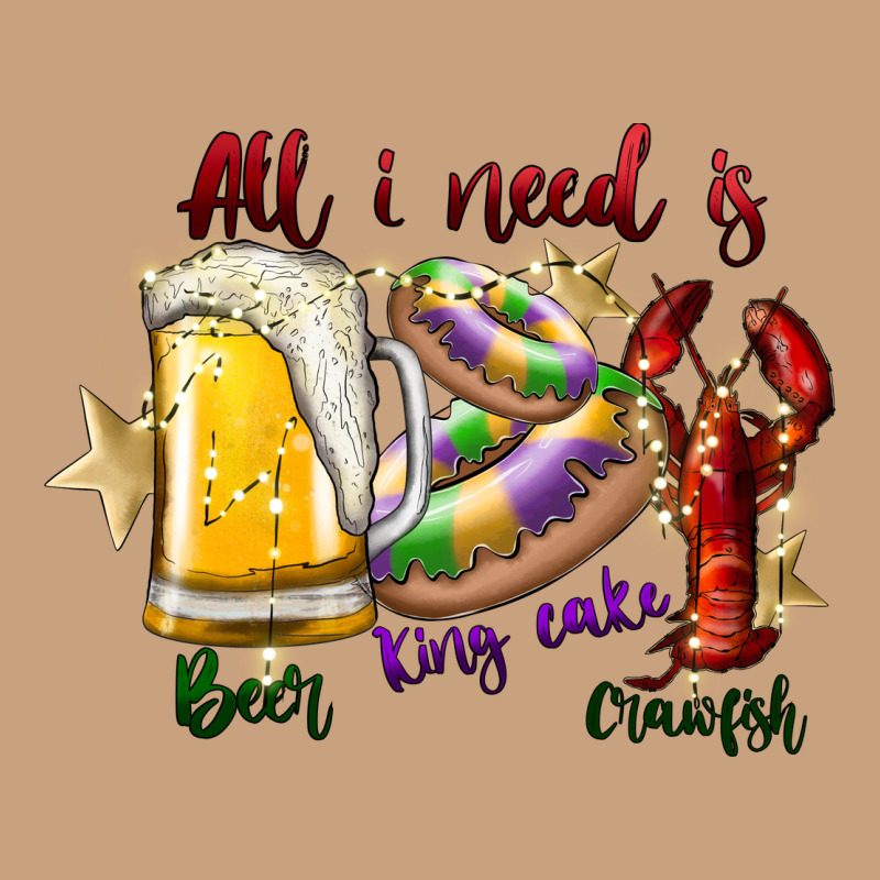 All I Need Is Beer King Cake Crawfish Vintage Tee by SublimationCraftShop | Teevron