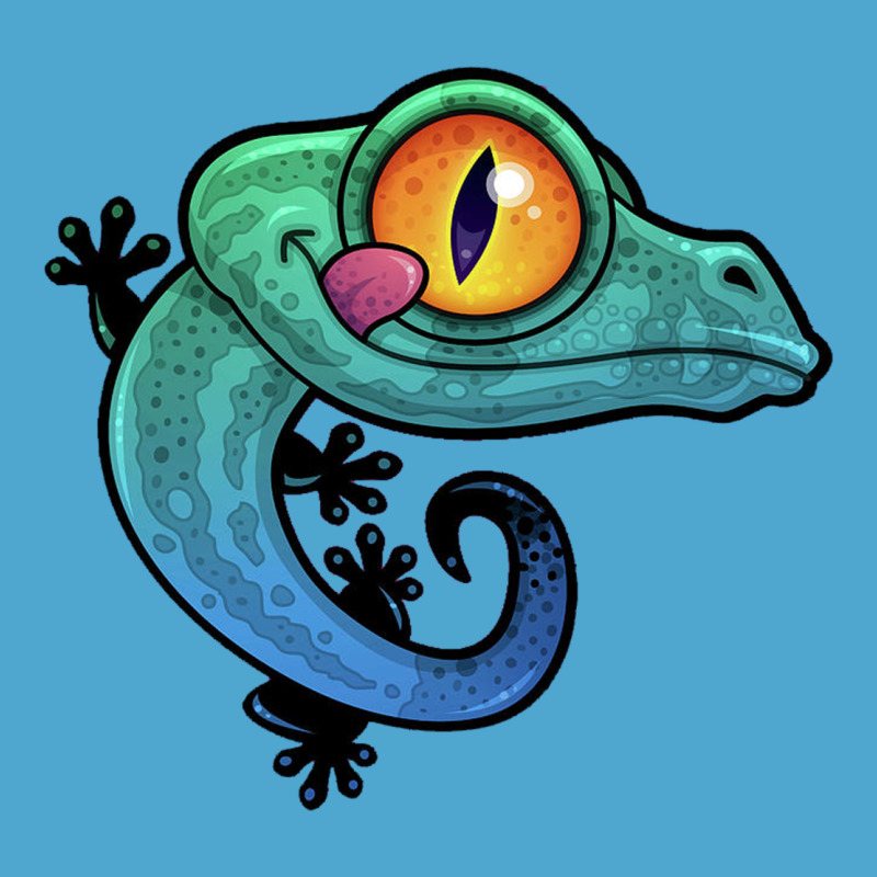 Cute Colorful Cartoon Gecko Premium Hoodie by linhVisuals | Teevron