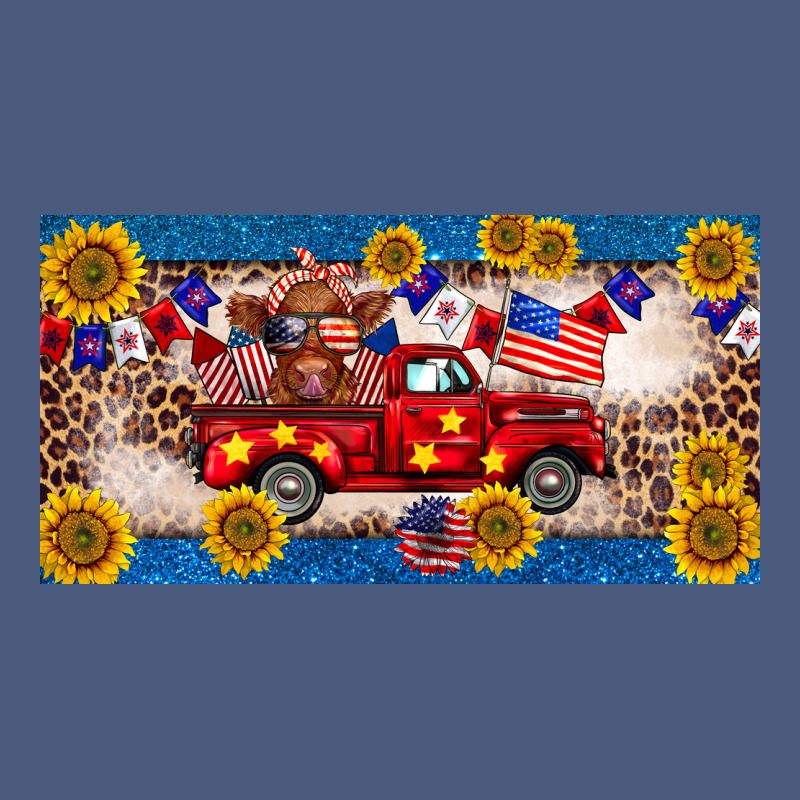 4th Of July Truck Cow License Plate Vintage Hoodie by BarkalooDesign | Teevron