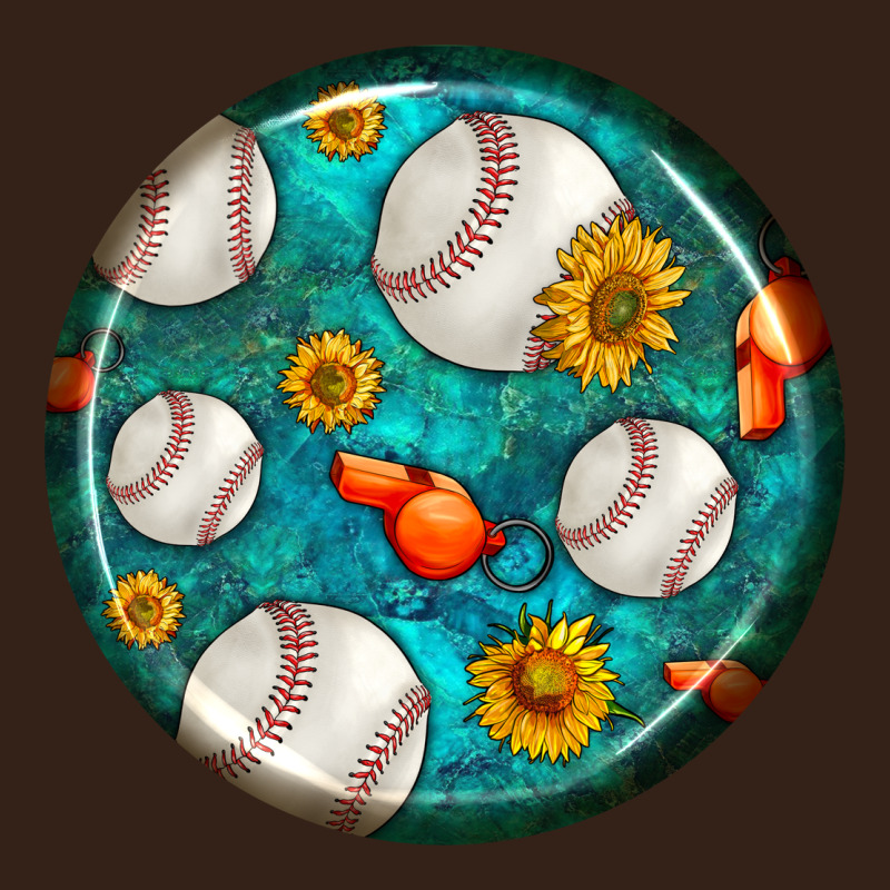 Baseball With Sunflower Round Earrings Heavy Core Tee by BundleAndBundleShop | Teevron