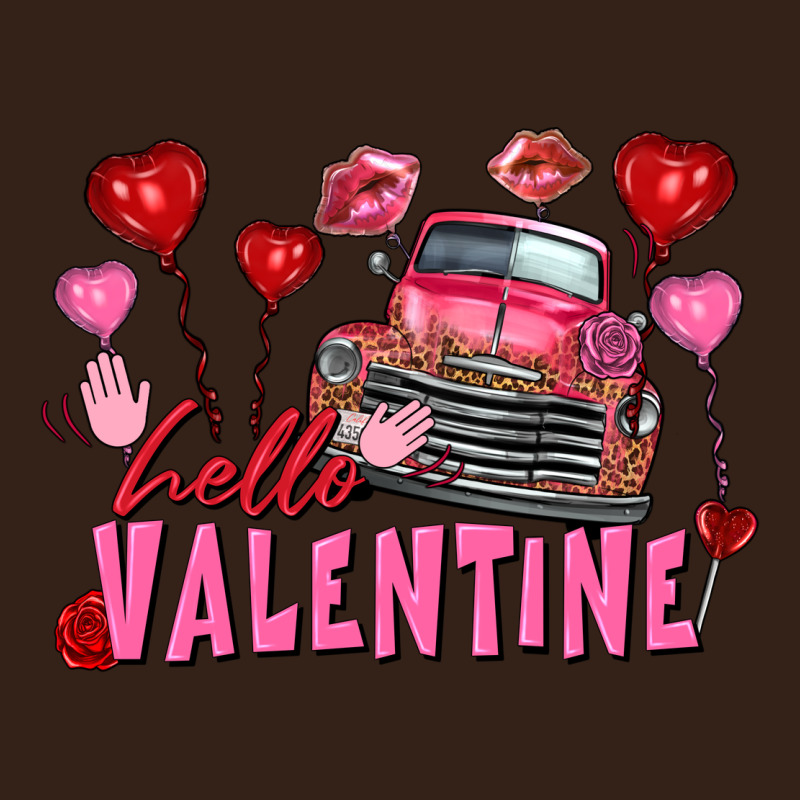 Hello Valentine Valentine's Day Truck Heavy Core Tee by FaDigitalArtStudio | Teevron