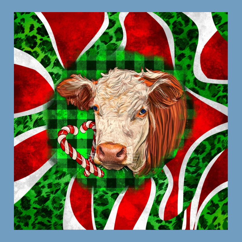 Christmas Hereford Cow Face Urban Heavy Tee by LillyAllenDesigns | Teevron