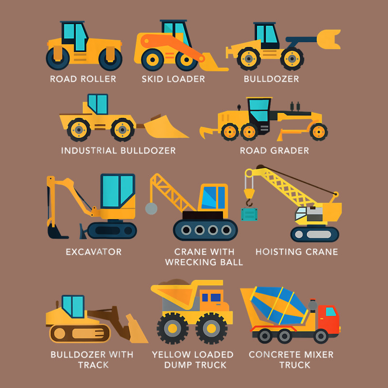 Construction Excavator Vehicle Boys Builder Heavy Equipment T Shirt Premium Hoodie by linhVisuals | Teevron