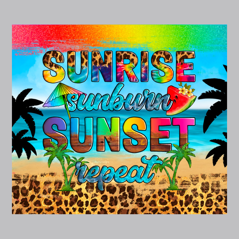 Sunrise Sunburn Sunset Repeat Long Sleeve Tee by Artiststas | Teevron