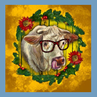 Christmas Charolais Cow Face Urban Heavy Tee | Teevron