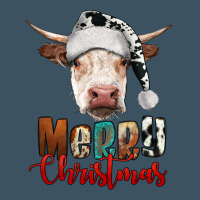 Merry Christmas Hereford Cow Urban Heavy Tee | Teevron