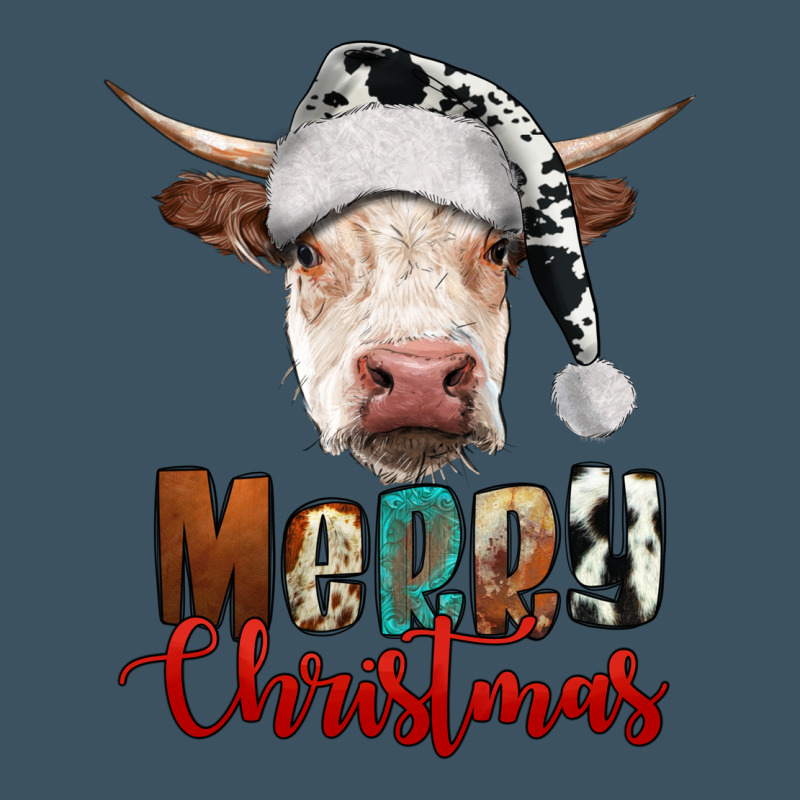 Merry Christmas Hereford Cow Urban Heavy Tee by RanaPortraitStore | Teevron