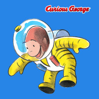 Curious George Happy Astronaut Portrait T Shirt Premium Hoodie | Teevron