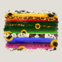 Serape Sunflowers Leopard Cowhide Background Heavy Core Tee | Teevron