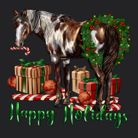 Happy Holidays Mustang Horse Vintage Tee | Teevron