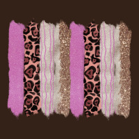 Pink Glitter Leopard Brushstroke Background Heavy Core Tee | Teevron