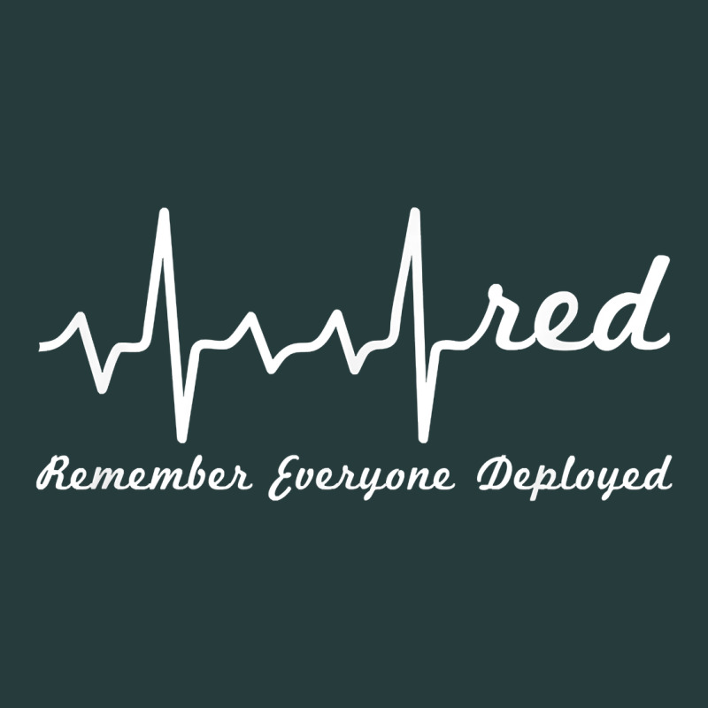 Red Friday Military Remember Everyone Deployed Heartbeat T Shirt Premium Hoodie by linhVisuals | Teevron