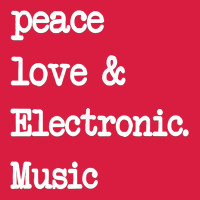 Peace Love & Electronic Music  Edm Techno T Shirt Premium Hoodie | Teevron