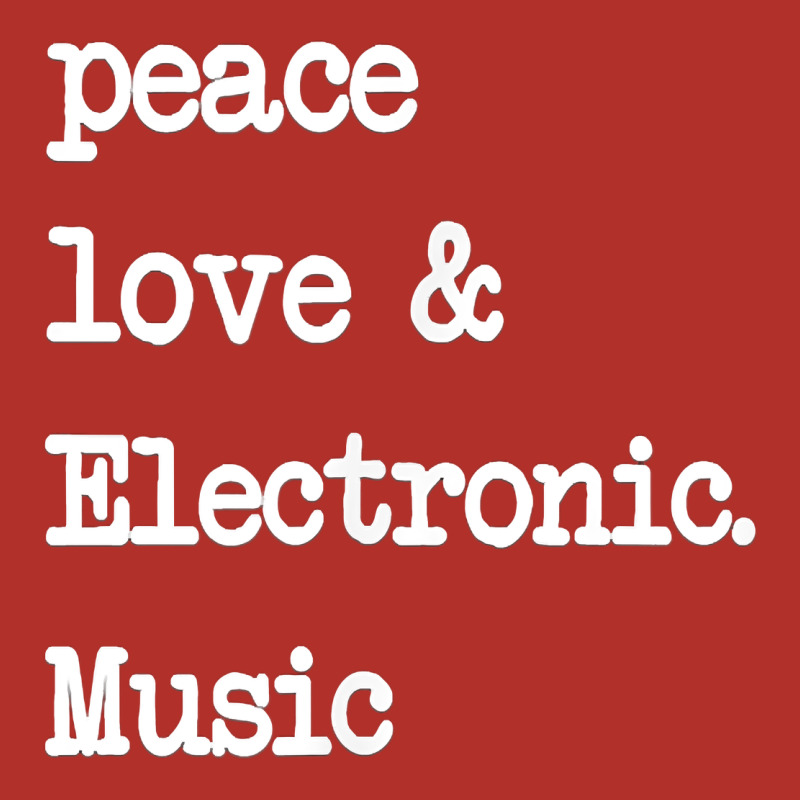 Peace Love & Electronic Music  Edm Techno T Shirt Premium Hoodie by linhVisuals | Teevron