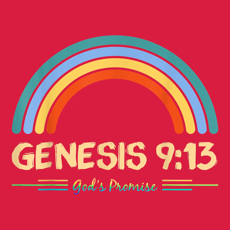 Genesis 913 God's Promise Faithfully Rainbow Bible Verse T Shirt Premium Hoodie by linhVisuals | Teevron