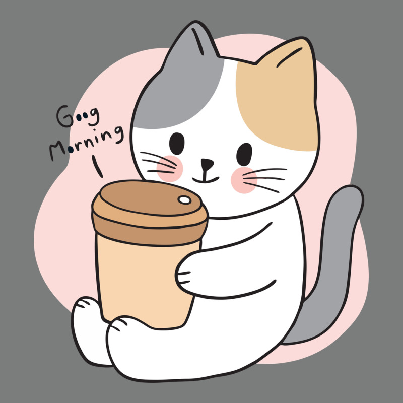 Cat Drinking Coffee Kitten Kawaii Japanese Kitty Premium Hoodie by linhVisuals | Teevron