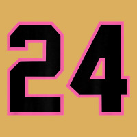 Number 24 Sports Jersey Athlete Fan Pink Black Lucky Number T Shirt Premium Hoodie | Teevron