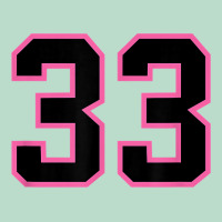 Number 33 Sports Jersey Athlete Fan Pink Black Lucky Number T Shirt Premium Hoodie | Teevron