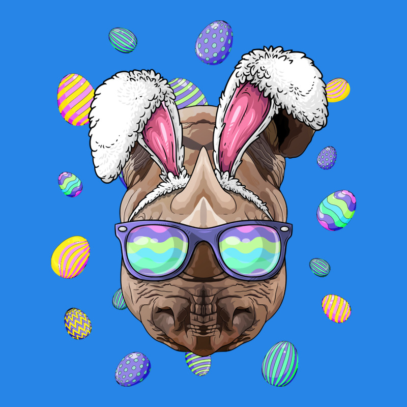 Rhino Easter Bunny Ears Funny Easter Eggs Hunting Sweatshirt Premium Hoodie by linhVisuals | Teevron