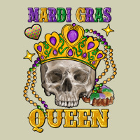 Skull Mardi Gras Queen Heavy Core Tee | Teevron