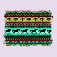 Turquoise Aztec Bullskull And Horse Premium Hoodie | Teevron