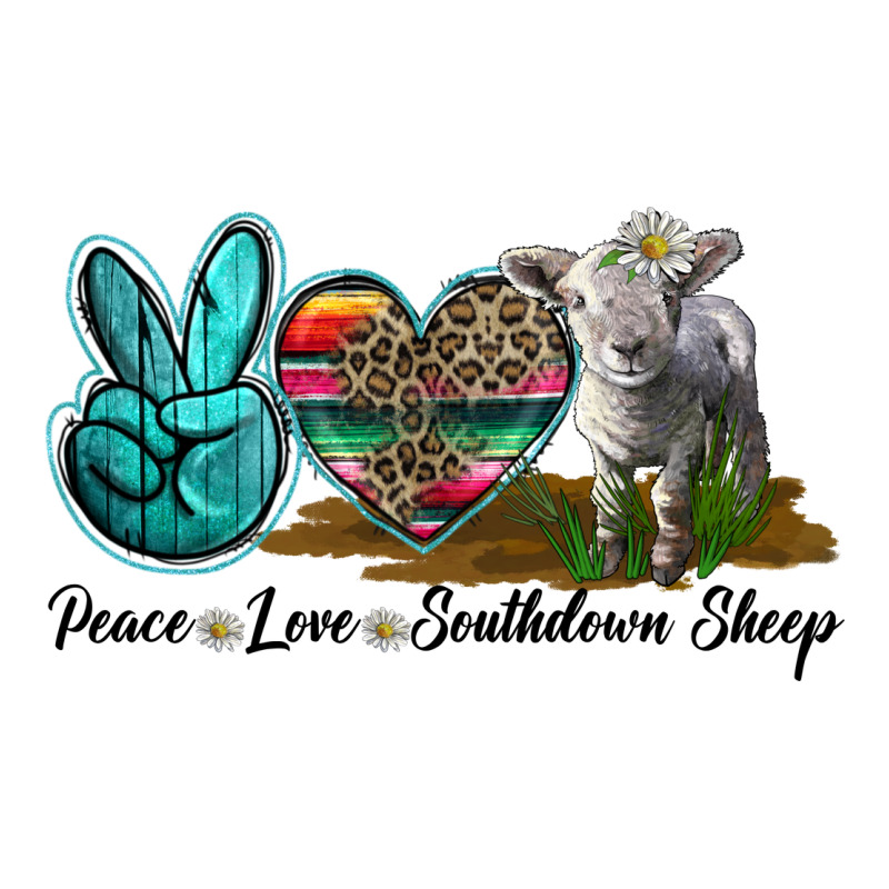 Peace Love Southdown Sheep Ladies Tee by LillyAllenDesigns | Teevron
