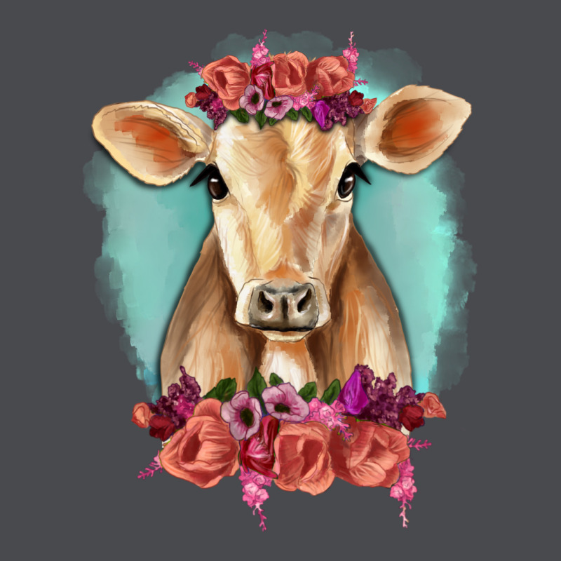 Floral Cow Zipper Hoodie by RanaPortraitStore | Teevron