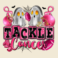 Tackle Cancer With Ghosts Playing Football Premium Tee | Teevron