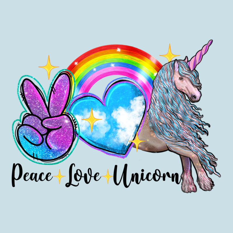 Peace Love Unicorn Ladies Tee by LillyAllenDesigns | Teevron