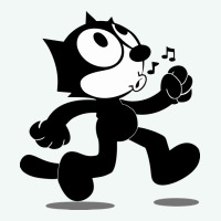 Felix The Black Cat Music Premium Hoodie | Teevron
