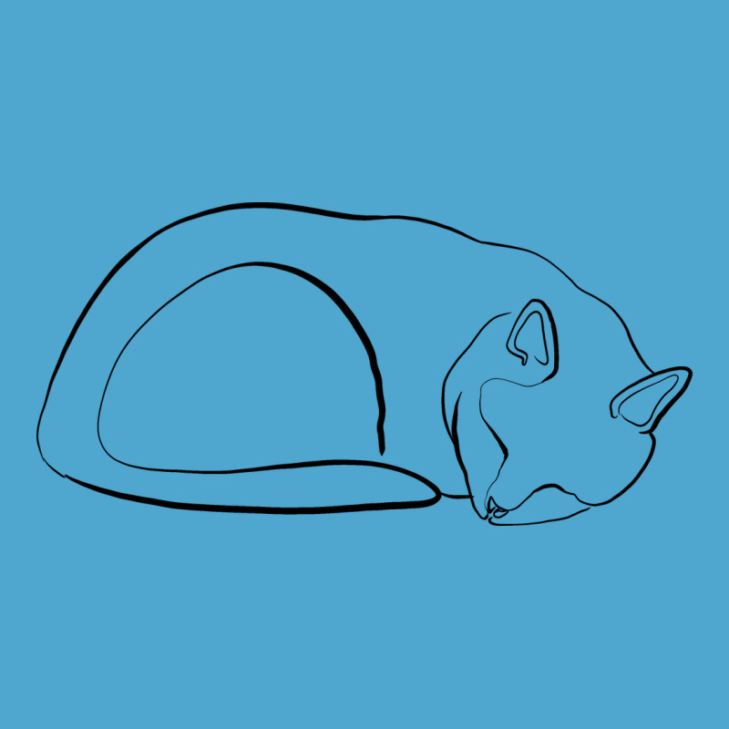 Sleeping Cat Line Art Premium Hoodie by linhVisuals | Teevron