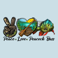 Peace Love Peacock Bass Ladies Tee | Teevron