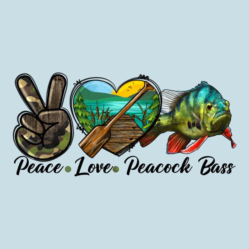 Peace Love Peacock Bass Ladies Tee by LillyAllenDesigns | Teevron