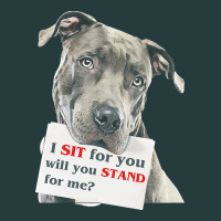 Pitbull T  Shirt I Sit For You Will You Stand For Me T  Shirt Premium Hoodie | Teevron