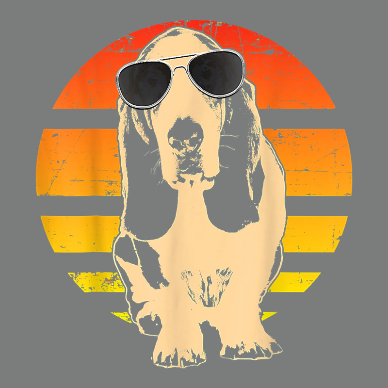 Retro Basset Hound T Shirt Men Women Kids Gift T Shirt Premium Hoodie by linhVisuals | Teevron