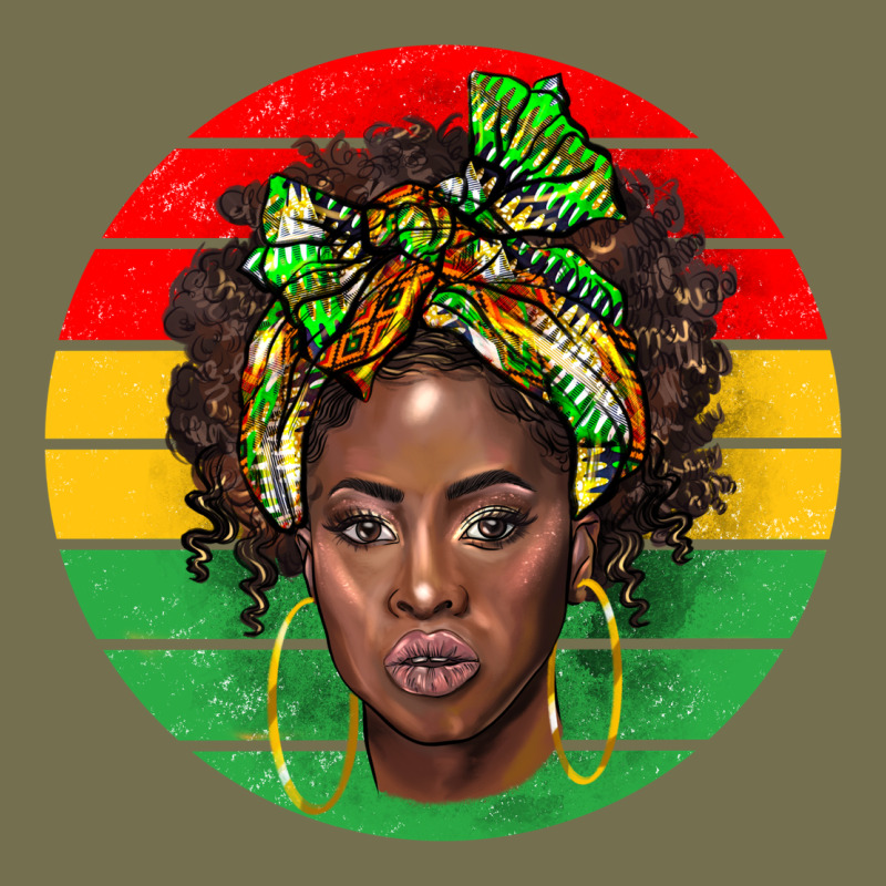 Black Women Vintage Hoodie by BarkalooDesign | Teevron