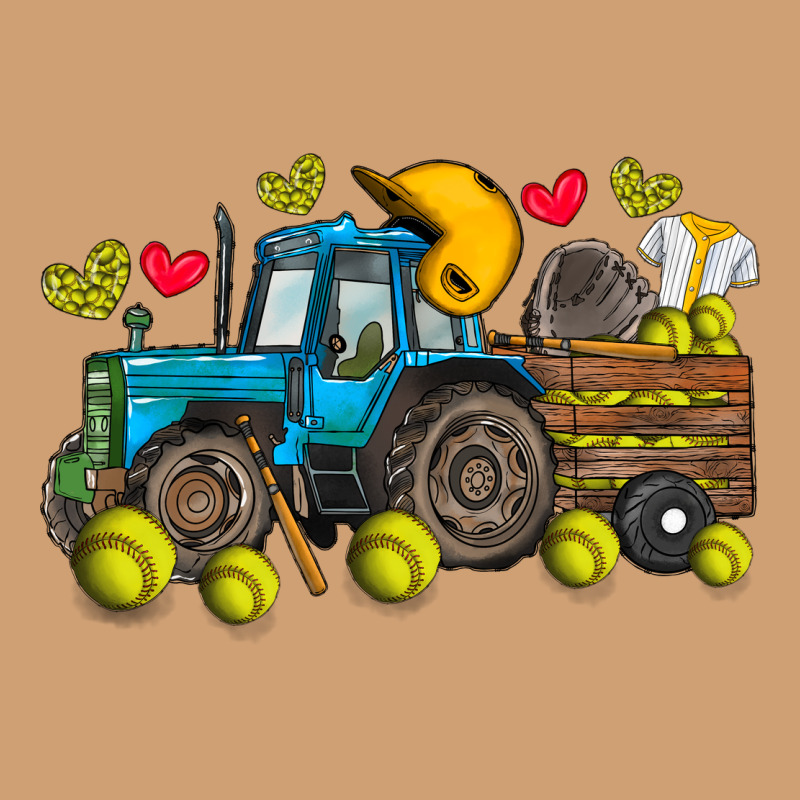 Softball Tractor Vintage Tee by SublimationCraftShop | Teevron