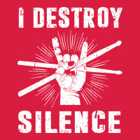 I Destroy Silence Drum Set Drummer Gift Premium Hoodie | Teevron