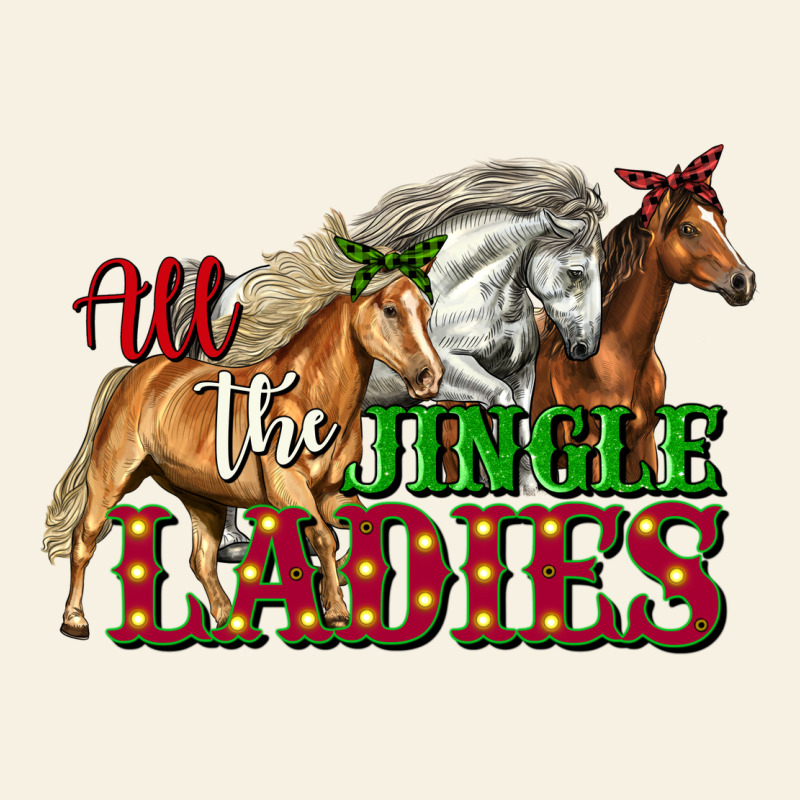 All The Jingle Ladies Christmas Horses Vintage Tee by LillyAllenDesigns | Teevron