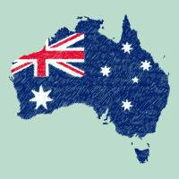 Australia Map Flag Drawing Line Art Premium Hoodie | Teevron
