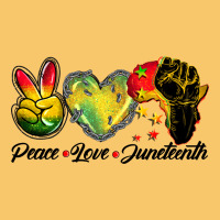 Peace Love Juneteenth Vintage Hoodie | Teevron