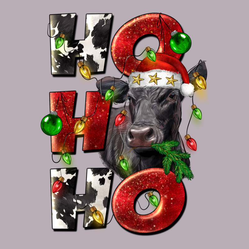 Christmas Ho Ho Ho Black Angus Vintage Tee by LillyAllenDesigns | Teevron