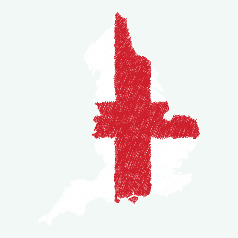 England Flag Map Drawing Line Art Premium Hoodie by linhVisuals | Teevron
