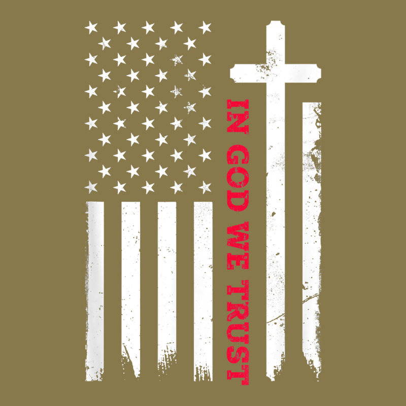 In God We Trust With Patriotic Vintage American Flag T Shirt Premium Hoodie by linhVisuals | Teevron