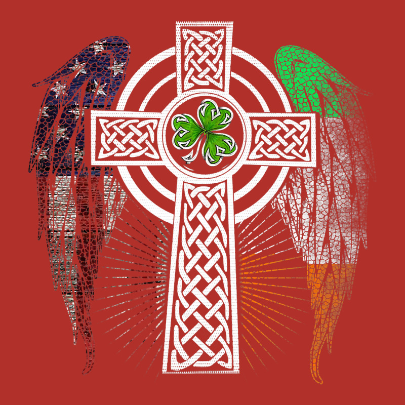 Irish American Usa Flag Celtic Cross St Patrick's Day Premium T Shirt Premium Hoodie by linhVisuals | Teevron